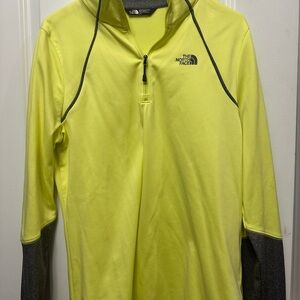 The North Face Neon Yellow Half-Zip Pullover